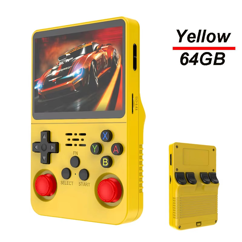 R36S Handheld Game Console 3.5Inch IPS Screen 128G Classic Retro Games Consoles Arkos System Portable Pocket Video Game Player