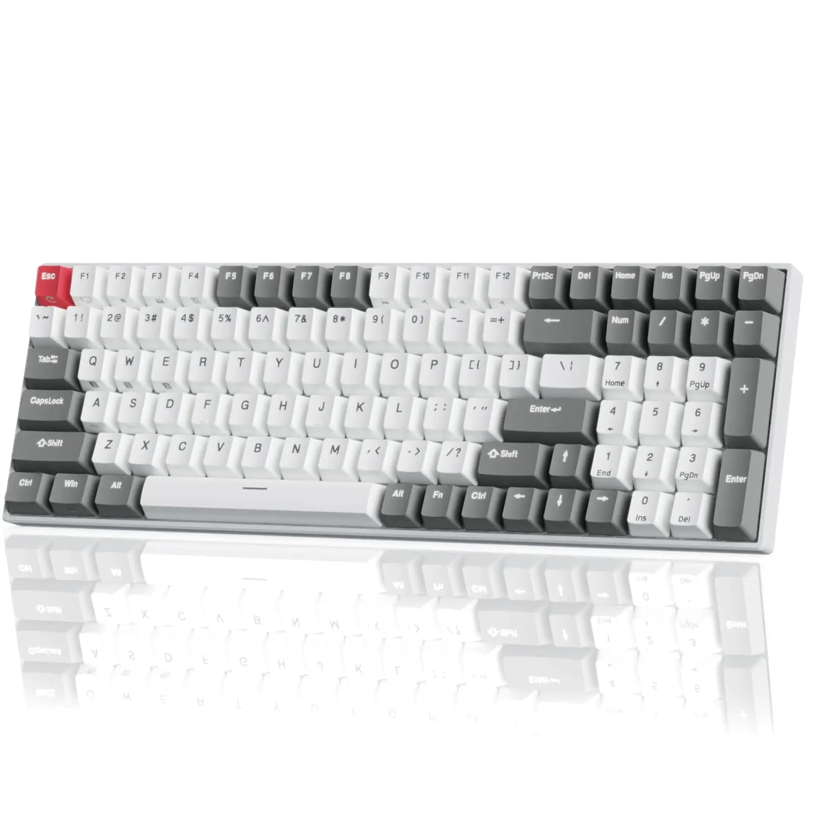 RK100 Russian Mechanical Keyboard Tri-Mode RGB Backlit 100Keys Bluetooth 2.4G Wireless Hot Swappable Gamer Keyboard