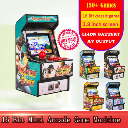 2.8-Inch 16-Bit Portable Mini Handheld Video Arcade Console with Over 150 Built-In Classic SEGA Games